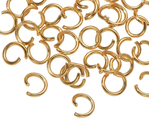 Miniatura 12 de DanLingJewelry 1000 anillos de salto abiertos de acero inoxidable 304 calibre 17 de 0.394 in para hacer joyas, conectores de joyería, encontrar