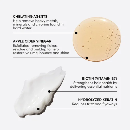 Miniatura 3 de OUAI Champú Detox y acondicionador para cabello fino, champú clarificante para acumulación, suciedad, aceite, producto y agua dura y acondicionador