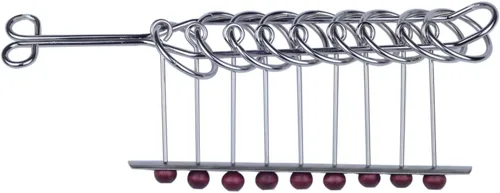 KAILIMENG Rompecabezas de metal con 9 anillos enlazados, rompecabezas duro para adultos, juego mental para adultos y niños, juguete clásico de mano