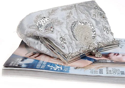 Miniatura 4 de Belsen Mujer clásico con abalorio Lentejuelas Noche Bolsos