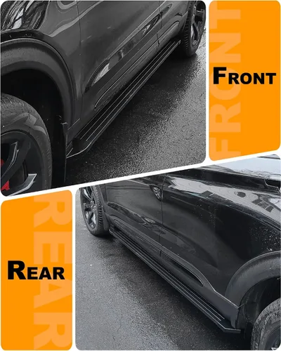 Miniatura 5 de Estribos aptos para Ford Explorer Base ST XLT Limited Platinum ST-Line Timberline 2020-2026 con aletas de barro
