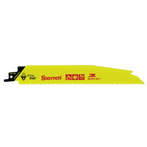 Miniatura 17 de Starrett Hoja de sierra recíproca de demolición y rescate de incendios bimetálica, 9 pulgadas de largo, 3/4 pulgadas de ancho, 0.50 pulgadas