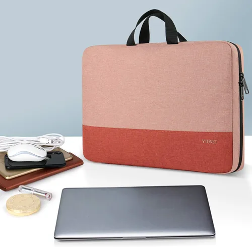 Miniatura 6 de Ytonet Funda profesional para transportar laptop de 15.6 pulgadas, resistente al agua, compatible con la TSA, con asas, compatible con laptops Rosa