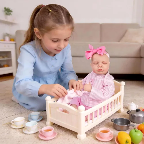 Miniatura 3 de Aori Muñecas Reborn Baby Girl – 20 pulgadas realista recién nacido de tela ponderada cuerpo de tela realista con características pintadas a mano