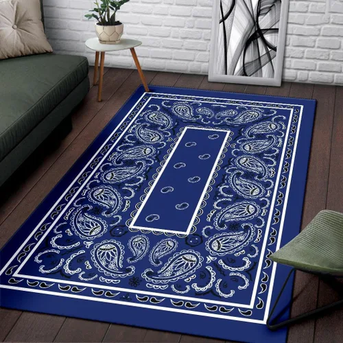 Miniatura 3 de Alfombra bandana personalizada, alfombra de área para decoración del hogar, alfombras para sala de estar, dormitorio, comedor (alfombra bandana 06)