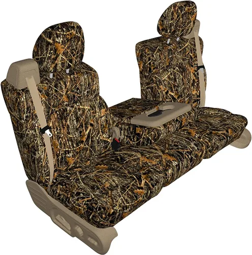 Miniatura 5 de Durafit Fundas para Asientos Hechas para ajustarse a Ford F150 Xcab 2004-2008 Delantero 40/20/40 Fundas para Asientos Impermeables con Camuflaje