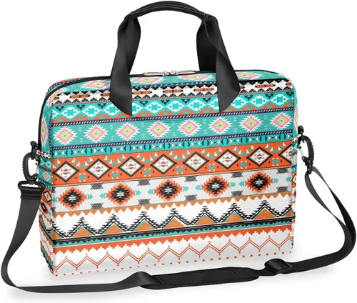 Miniatura 26 de Bonita bolsa de hombro para computadora portátil para mujeres y hombres, bolsa para computadora portátil, funda para laptop, maletín de transporte