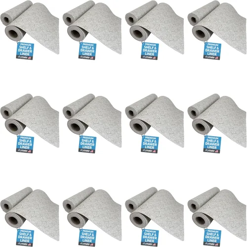 Miniatura 23 de Drymate Forro Premium de lujo para estantes y cajones, tela acolchada gruesa, no adhesiva, absorbente, impermeable, antideslizante, forros
