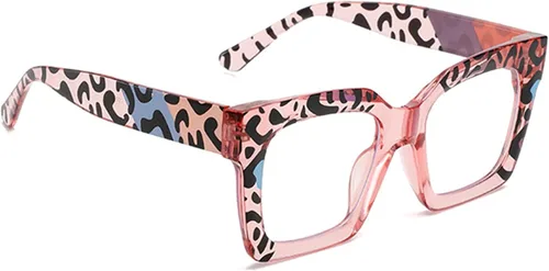 Miniatura 3 de Gafas de lectura cuadradas estilo Oprah con bisagra de resorte, bloqueo de luz azul, para hombres y mujeres
