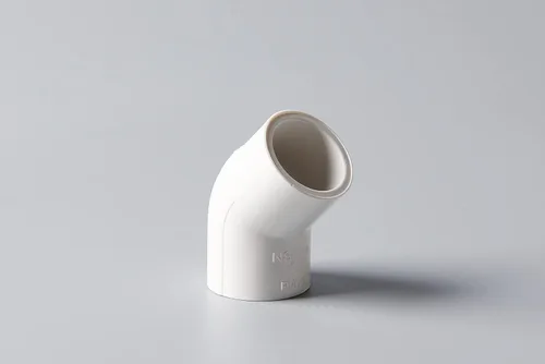 Miniatura 3 de Rainbow Dream Codo de tubo de PVC de 45 grados de 1 pulgada - 10 paquetes, blanco