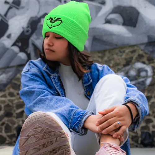 Miniatura 4 de Gorro de Navidad verde de Navidad, gorro cálido y holgado, suave para invierno, divertido gorro de Navidad para hombres y mujeres