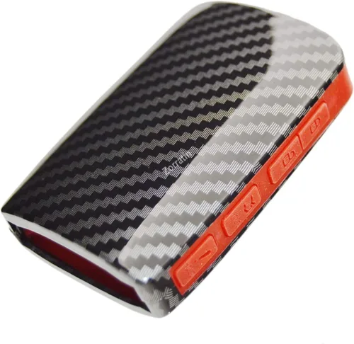 Miniatura 4 de 2 capas de protección híbrida combo carbono llavero llavero para Mazda 3 CX-5 CX-9 CX-30 Mazda 6 4 botones