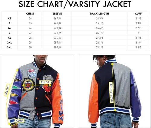 Miniatura 4 de Smoke Rise Chaqueta unisex All Star Varsity Hipster Urban NYC Utility ropa de exterior, chaqueta de piel y chaqueta Melton de lana