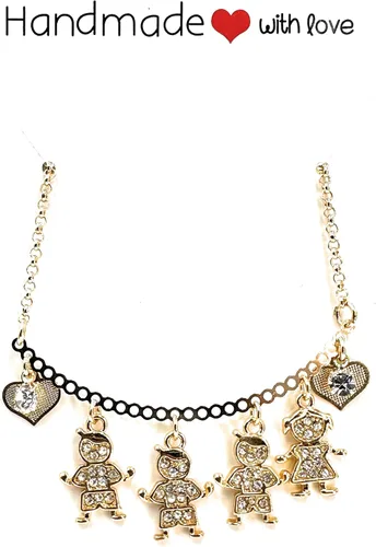 Miniatura 23 de SIFRIMANIA Personalized Children's Charm Choker Necklace, Boys or Girls Customizable Pendants, Growing Family Jewelry for Women
