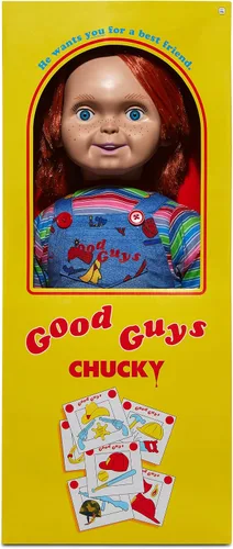 Miniatura 8 de Spirit Halloween Muñeca Chucky Good Guys de 24 pulgadas, multicolor