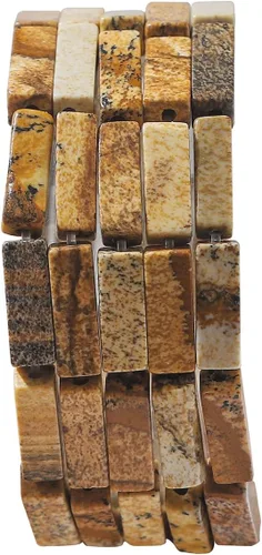 Miniatura 8 de BEADIA Cuentas de tubo de amazonita natural de 0.512 x 0.157 in, 30 cuentas cilíndricas sueltas de semi piedras preciosas para diseño de joyería