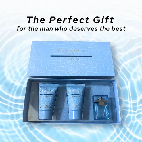 Miniatura 3 de Versace Gianni Versace Eau Fraiche para hombre Edt 0.17 oz Mini y bálsamo para después del afeitado .8 onzas Mini y gel de ducha .8 onzas Mini