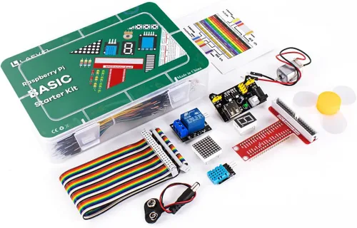Miniatura 6 de LAFVIN Kit básico de arranque para Raspberry Pi Junta de desarrollo Breadboard LCD1602 Módulo Python C Java Scratch Starter Kit