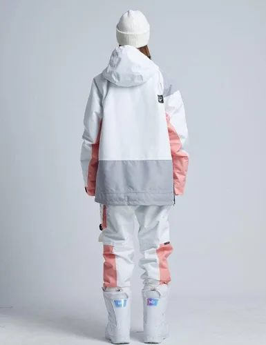 Miniatura 55 de RIUIYELE Traje de esquí para mujer, chaqueta y pantalones de snowboard para deportes al aire libre, traje de nieve con aislamiento impermeable
