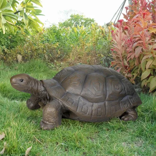 Miniatura 3 de SKYFIRE Estatuas de tortuga para jardín, figuras de hormigón reforzado con fibra de 29.5 x 15.7 x 11.8 pies, esculturas de jardín y decoración