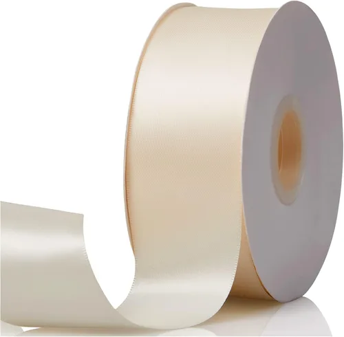 Miniatura 55 de Cinta de satén de doble cara verde manzana de 1-1/2 x 50 yardas, rollos de cinta de tela de alta densidad de color sólido, ideal para envolver