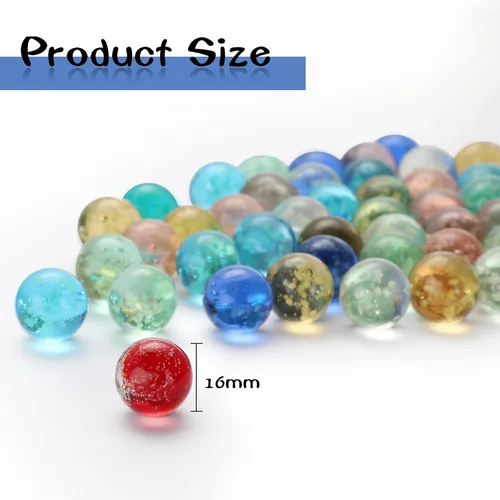 Miniatura 2 de Skylety 20 piezas de canicas grandes que brillan en la oscuridad, canicas a granel luminosas coloridas hechas a mano para niños, juguetes