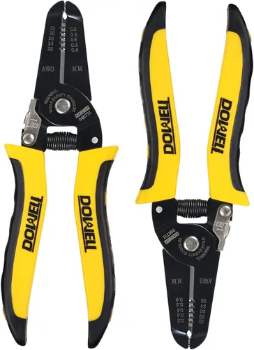 Miniatura 8 de DOWELL 10-22AWG+22-30AWG Herramienta de pelado de alambre, cortador de alicates, herramienta de mano multifunción para artesanía electricista, 2