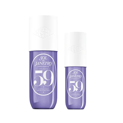 SOL DE JANEIRO Cheirosa - Fragancia para el cabello y el cuerpo de tamaño completo y juego de viaje, paquete para el hogar y visitante, 8.1 y 3