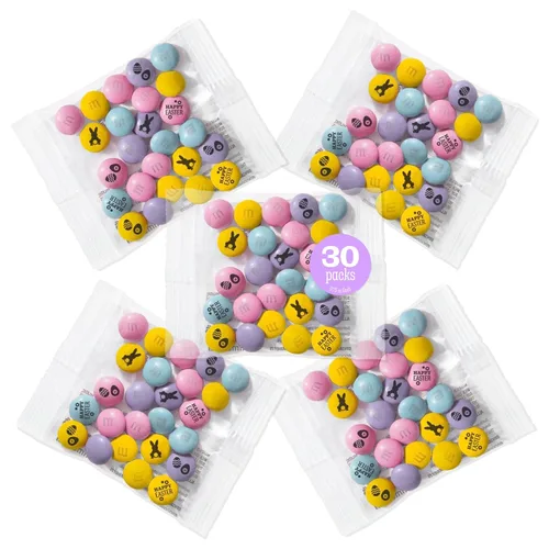 Miniatura 11 de M&M'S WORLD Dulces de Chocolate de Pascua – Paquete resellable de 2 libras de dulces de chocolate con leche a granel, ideal para dulces de Pascua