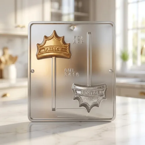 Miniatura 5 de Molde de caramelo de chocolate con piruleta Crown "Prince" 3418