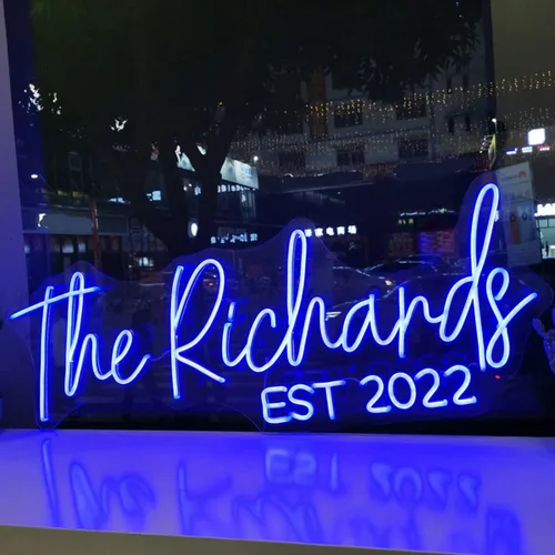 Letreros LED de neón personalizados para boda, dormitorio, fiesta de cumpleaños, decoración del hogar, letrero con luces de neón personalizadas para