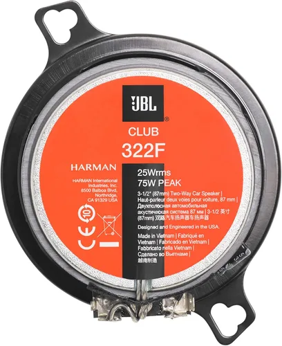 Miniatura 4 de JBL Club 322F - 3.5", sistema de altavoces de componentes bidireccionales (sin parrilla)