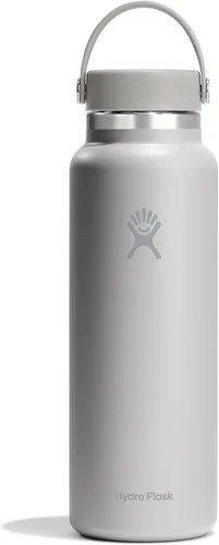 Miniatura 16 de Hydro Flask - Botella de agua de acero inoxidable aislada - Boca ancha con tapa flexible, sin derrame, a prueba de fugas y recargable de 40 oz Negro