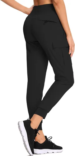 Miniatura 16 de RlaGed - Pantalones tipo cargo de senderismo para mujer, pantalones deportivos ligeros, de secado rápido, resistentes al agua, para pesca y al aire