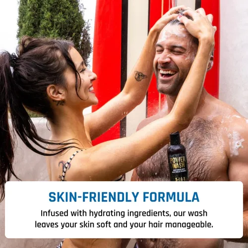 Miniatura 6 de Derm Dude Gel de baño 3 en 1, champú y acondicionador para hombres Gel de ducha hidratante diario con aloe vera y vitamina E Todo