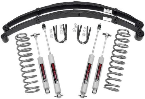 Miniatura 9 de Rough Country Kit de elevación de 3 pulgadas para Jeep Cherokee XJ 2WD/4WD 1984-2001 - 67040