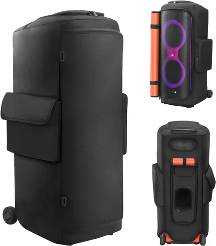 Miniatura 12 de Funda para altavoz compatible con JBL PartyBox 120/PartyBox 110, funda protectora a prueba de polvo con parte inferior abierta (sin velcro)