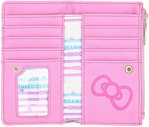 Miniatura 3 de Loungefly x Sanrio Hello Kitty Kawaii - Cartera con solapa estampada, Varios colores, Cartera con cremallera