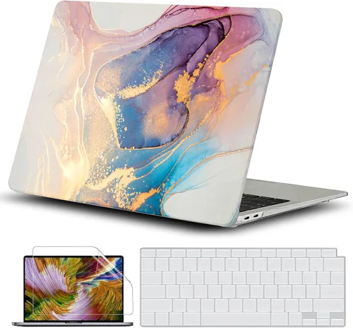 Miniatura 18 de GVTECH Funda para MacBook Air de 13 pulgadas (2010-2017) A1369 A1466 carcasa rígida de plástico, carcasa negra