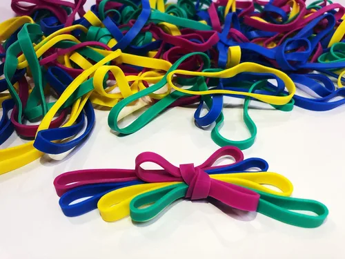 Miniatura 2 de Bandas de goma, tamaño 64 (3 1/2 pulgadas x 1/4 pulgadas), bandas de goma elásticas coloridas sin látex, bandas de goma a granel, bandas elásticas