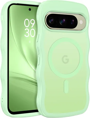 Miniatura 32 de BENTOBEN Magnetic for Google Pixel 10 Case Cute, Curly Wavy Pixel10 Case [Compatible with MagSafe], Anti-Slip Shockproof Matte Slim Women Girls Boys
