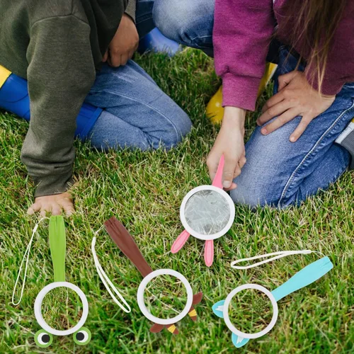 Miniatura 7 de Lupa de mano para niños para estudiantes y niños explorando la naturaleza, experimento científico, insectos, plantas, animales, hojas, observación