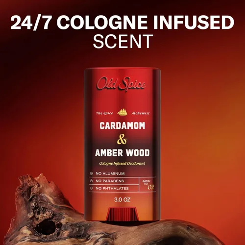 Miniatura 2 de Old Spice The Spice Alchemist Collection, desodorante sin aluminio para hombres, aroma infundido de colonia 24/7, fórmula sin intercambio, libre
