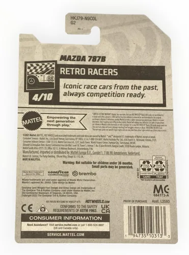 Miniatura 2 de Hot Wheels Mazda 787B, Retro Racers 4/10 [rojo] 28/250