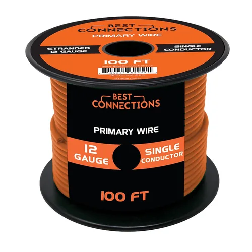 Miniatura 26 de BEST CONNECTIONS Cable primario automotriz – 100 pies (varias opciones de color) Ideal para remolques, altavoces y circuitos de iluminación Verde