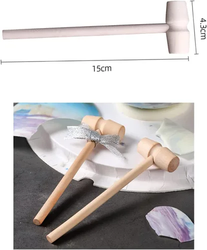 Miniatura 7 de Moldes de silicona grandes para bolas planetarias, molde de silicona esférica + 2 martillos de madera, molde redondo antiadherente para pasteles