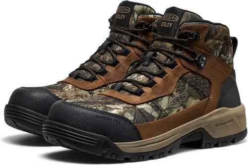 Miniatura 4 de KEEN Utility Botas de trabajo impermeables de 90 grados con punta compuesta para hombre Skokie Hiker Style Mid Height