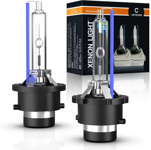 Miniatura 10 de CAR ROVER D2S/D2C/D2R Bombilla de repuesto de faro de xenón de 10000K 35W con base de soportes metálicos para luces de cabeza de coche de 12V
