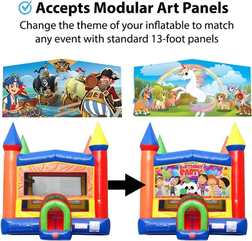Miniatura 6 de TentandTable Casa inflable para niños de 5 a 12 años, castillo animoso de grado comercial para adultos, casa de salto, incluye soplador de aire Arco