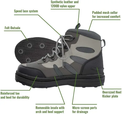 Miniatura 2 de FROGG TOGGS Mens Pilot Ii Wading Boot Available in Felt Or Cleated Footwear